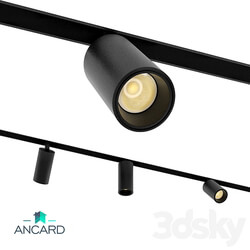 Track magnetic swivel accent lamp Ancard 3D Models 3DSKY 
