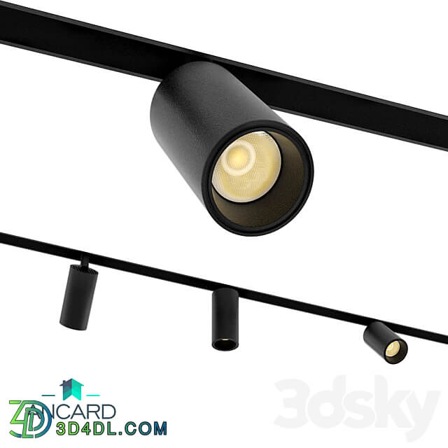 Track magnetic swivel accent lamp Ancard 3D Models 3DSKY