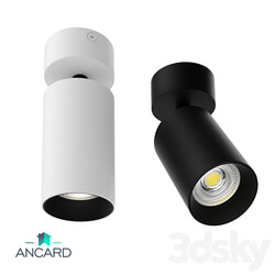 Surface mounted swivel lamp Ancard 3D Models 3DSKY 