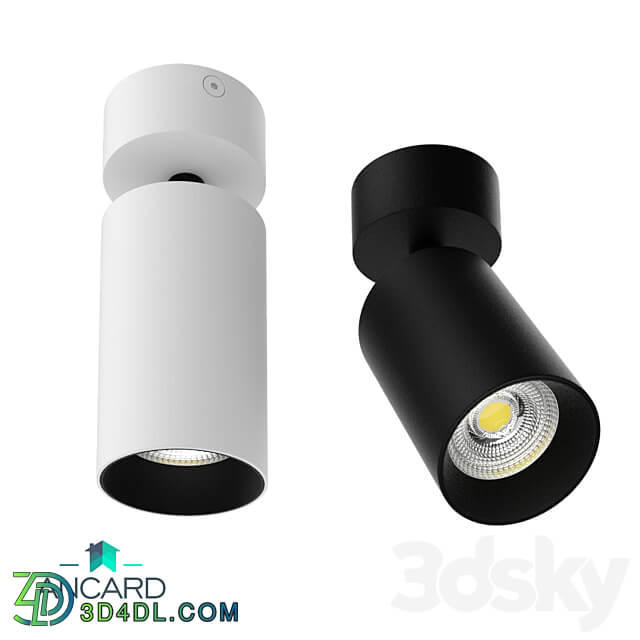 Surface mounted swivel lamp Ancard 3D Models 3DSKY