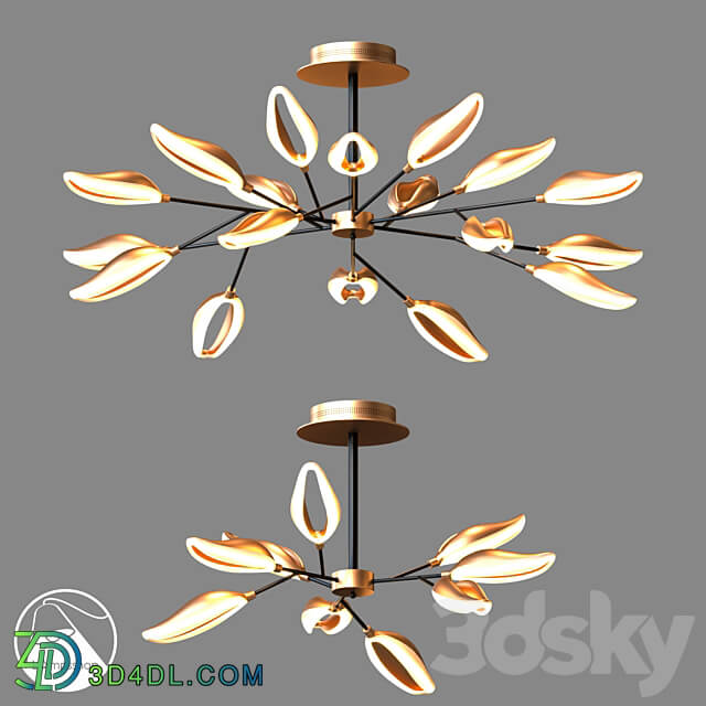 LampsShop.ru PL3078 Chandelier Foliage Ceiling lamp 3D Models 3DSKY