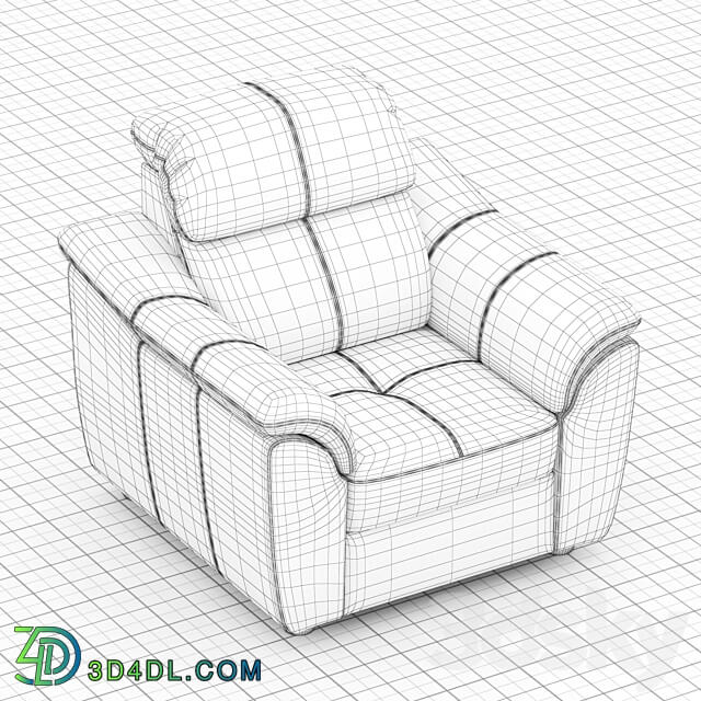 Dublin armchair 3D Models 3DSKY