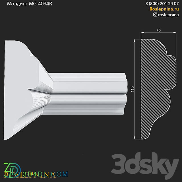 Molding MG 4034R from RosLepnina 3D Models 3DSKY