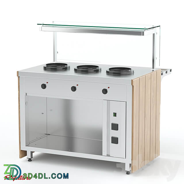 Bain marie for first courses with electric chandeliers 5L RM1 хD Capital 3D Models 3DSKY