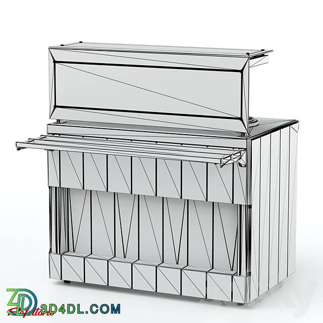 Bain marie for first courses with electric chandeliers 5L RM1 хD Capital 3D Models 3DSKY