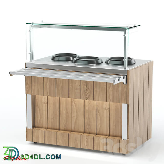 Bain marie for first courses with electric chandeliers 10L RM1 хD Capital 3D Models 3DSKY