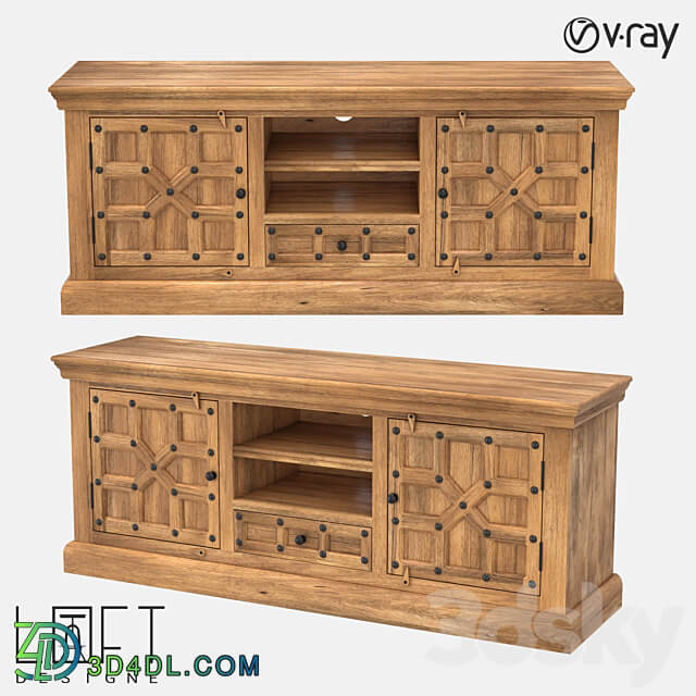 Chest of drawers LoftDesigne 486 model Sideboard Chest of drawer 3D Models 3DSKY