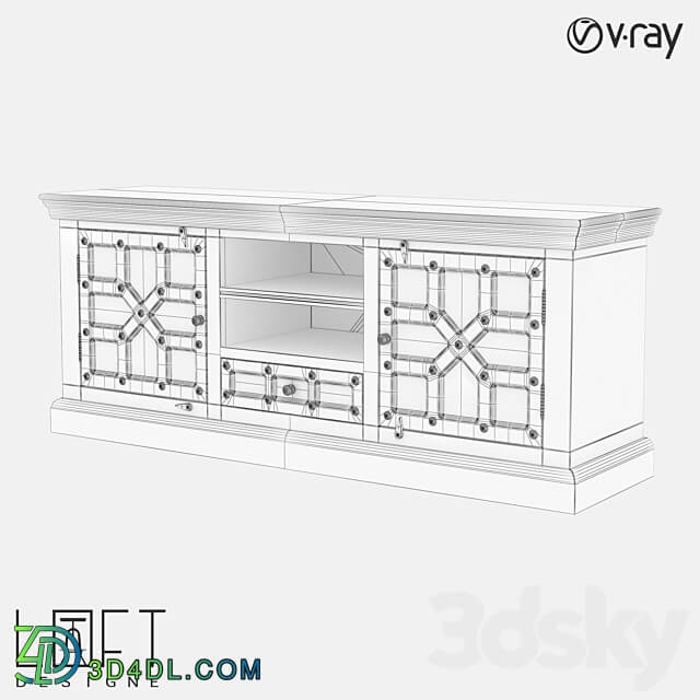Chest of drawers LoftDesigne 486 model Sideboard Chest of drawer 3D Models 3DSKY