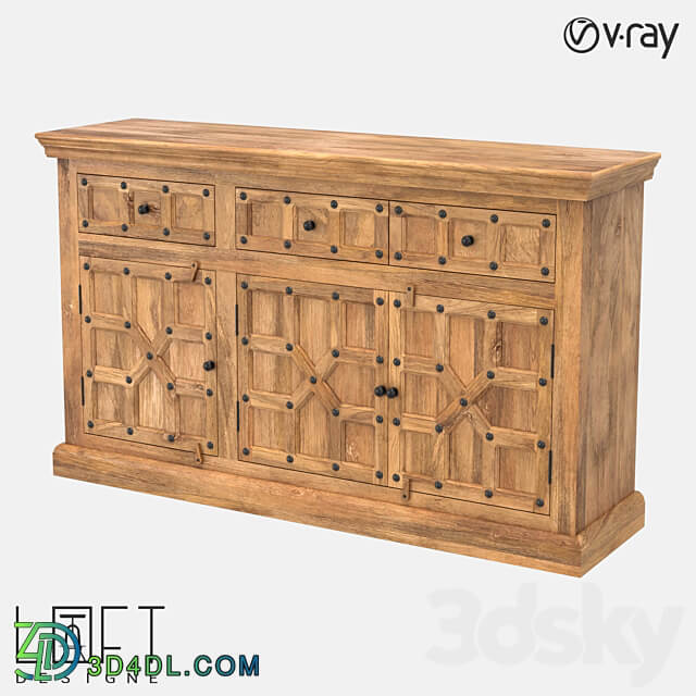 Chest of drawers LoftDesigne 491 model Sideboard Chest of drawer 3D Models 3DSKY