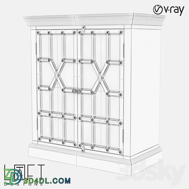 Chest of drawers LoftDesigne 492 model Sideboard Chest of drawer 3D Models 3DSKY