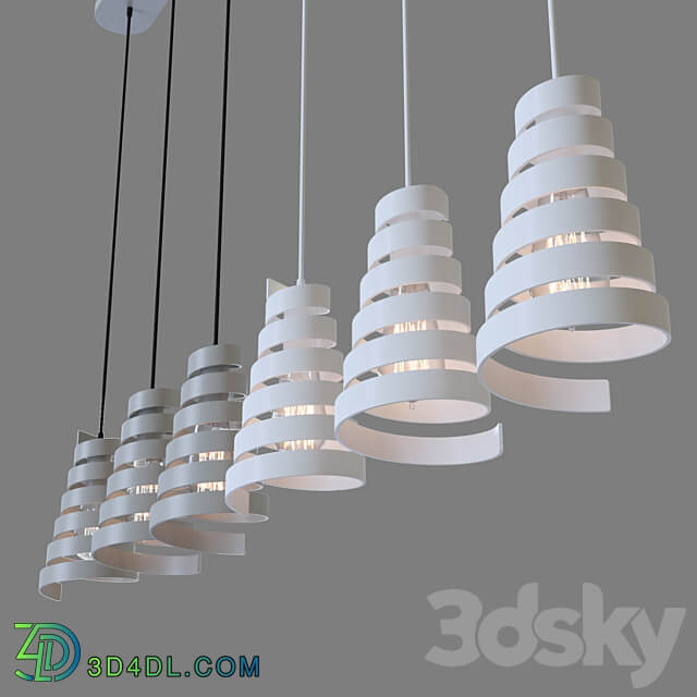 OM Pendant lamp Eurosvet 50058 3 Storm Pendant light 3D Models 3DSKY