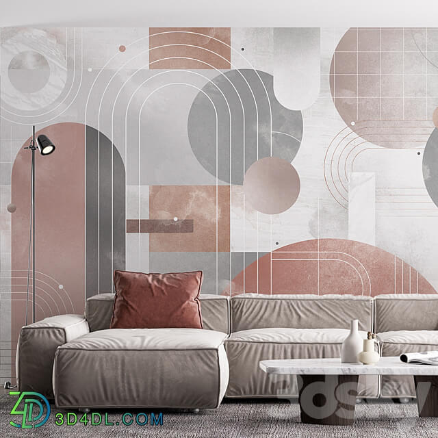 Creativille Wallpapers 8115 Geometrical Collage 3D Models 3DSKY