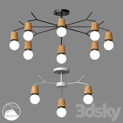 LampsShop.com L1033 Chandelier Nature Ceiling lamp 3D Models 3DSKY 