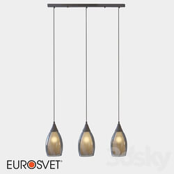 OM Pendant lamp with glass shades Eurosvet 50285 3 Cosmic Pendant light 3D Models 3DSKY 