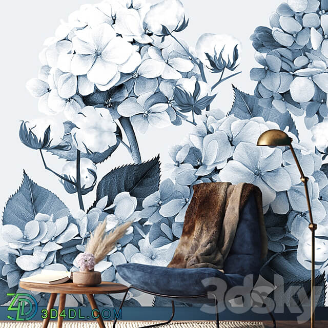 Designer wallpaper HERBARIUM pack 3 3D Models 3DSKY