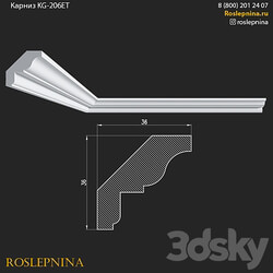 Cornice KG 206ET from RosLepnina 3D Models 3DSKY 