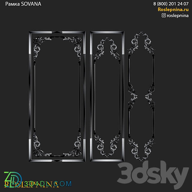 SOVANA frame set by RosLepnina 3D Models 3DSKY