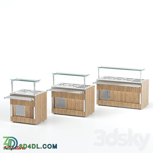 Refrigerated counter RC1 Capital 100 3D Models 3DSKY