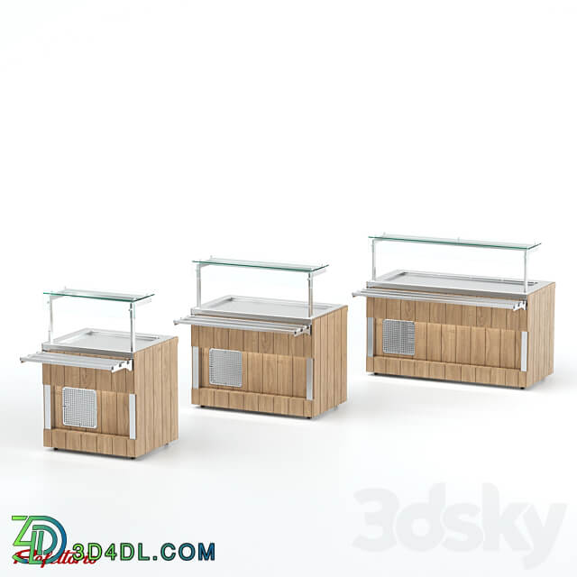 Refrigerated counter RC1 Capital 20 3D Models 3DSKY