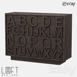 Chest of drawers LoftDesigne 538 model Sideboard Chest of drawer 3D Models 3DSKY 