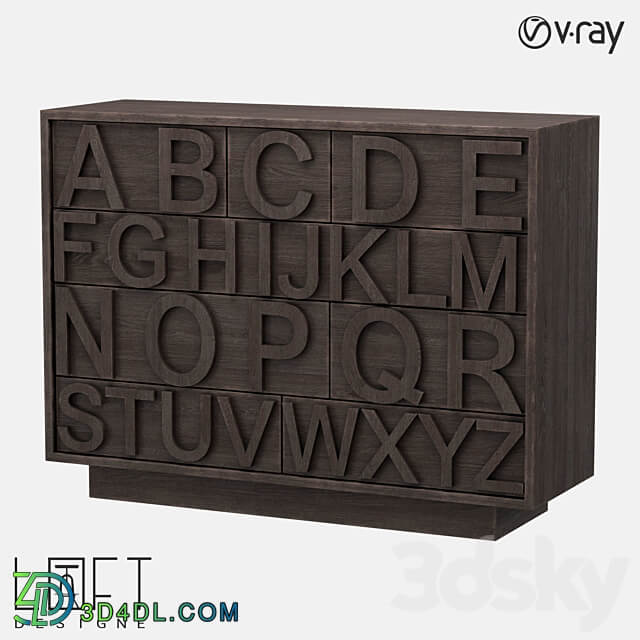 Chest of drawers LoftDesigne 538 model Sideboard Chest of drawer 3D Models 3DSKY