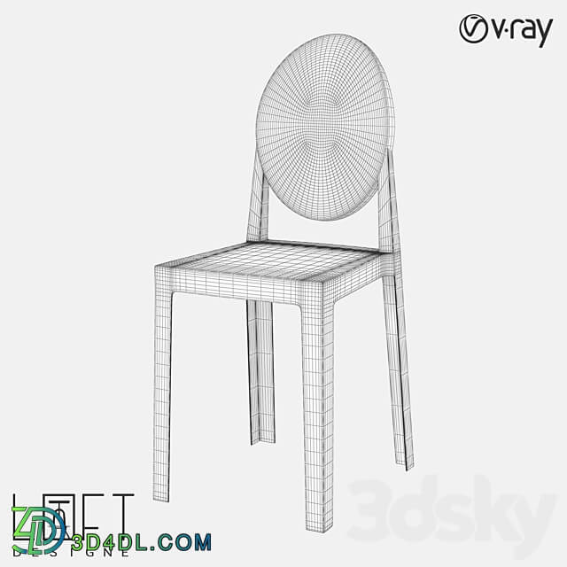 Chair LoftDesigne 3630 model 3D Models 3DSKY