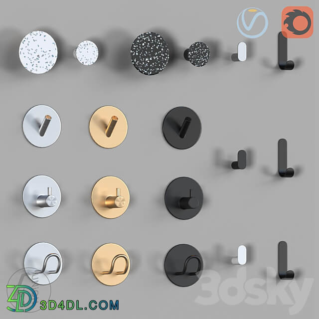 Hooks R 3D Models 3DSKY