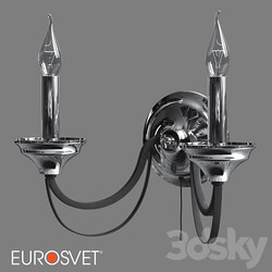 OM Wall lamp Eurosvet 60098 2 chrome Lazzaro 3D Models 3DSKY 