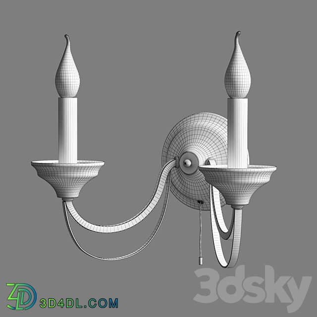 OM Wall lamp Eurosvet 60098 2 chrome Lazzaro 3D Models 3DSKY