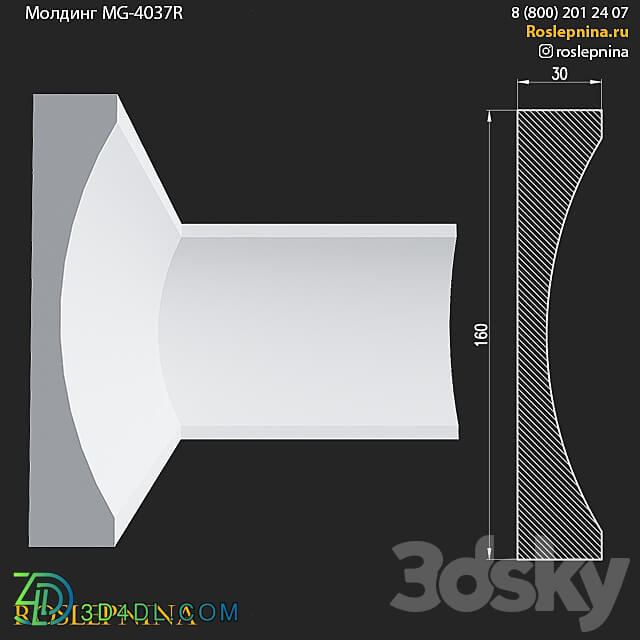 Molding MG 4037R from RosLepnina 3D Models 3DSKY