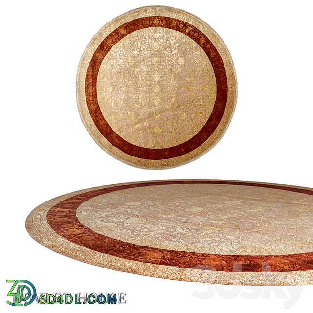  OM Round carpet DOVLET HOUSE art 16177 3D Models 3DSKY