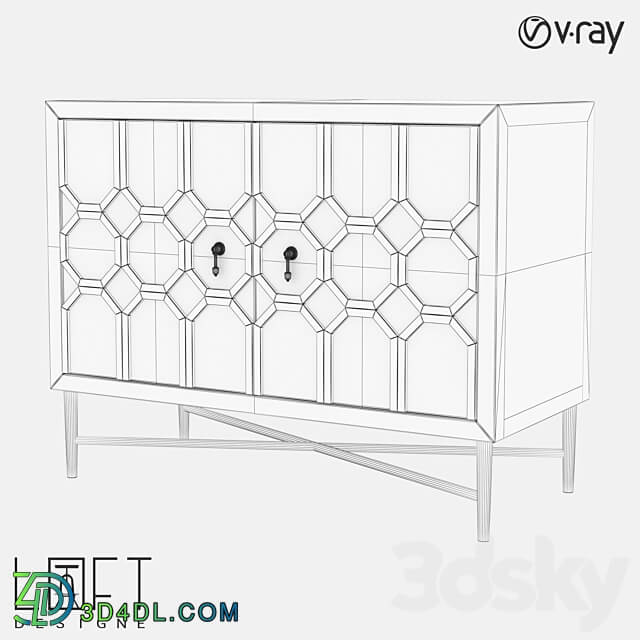 Chest of drawers LoftDesigne 7174 model Sideboard Chest of drawer 3D Models 3DSKY