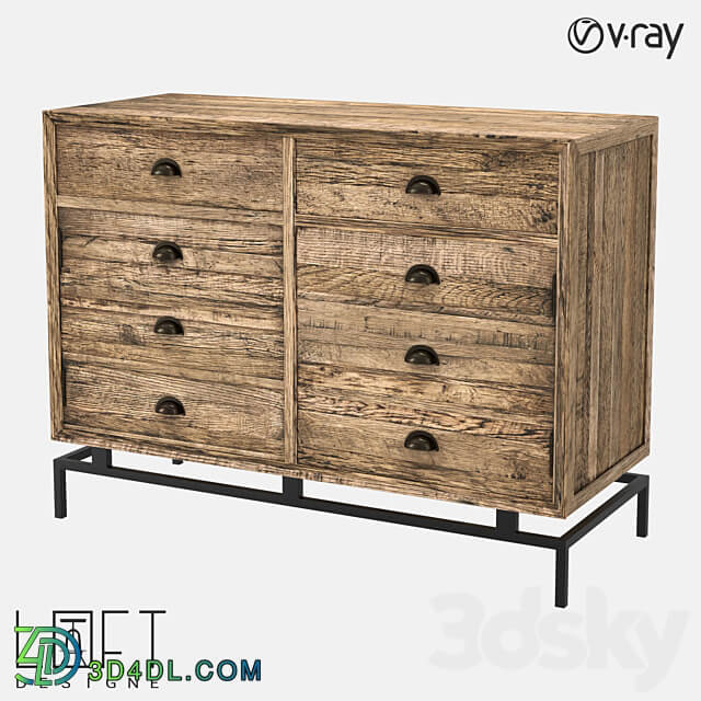 Chest of drawers LoftDesigne 7332 model Sideboard Chest of drawer 3D Models 3DSKY