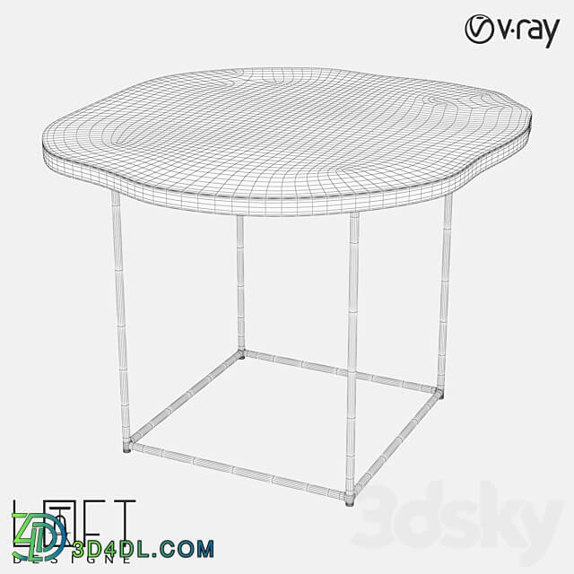 Coffee table LoftDesigne 60168 model 3D Models 3DSKY