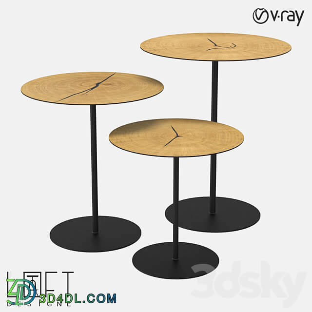 Coffee table set LoftDesigne 60183 model 3D Models 3DSKY
