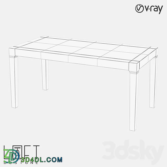 LoftDesigne 60420 model table 3D Models 3DSKY