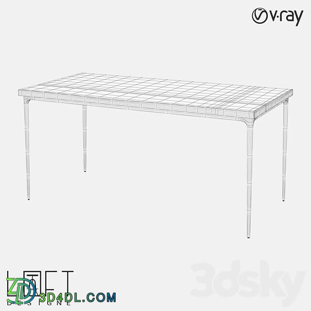 LoftDesigne 60423 model table 3D Models 3DSKY