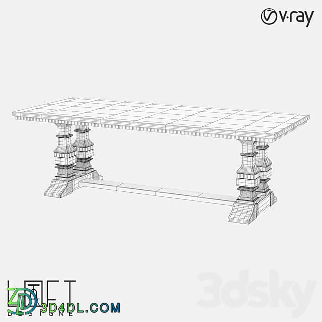 LoftDesigne 60429 model table 3D Models 3DSKY