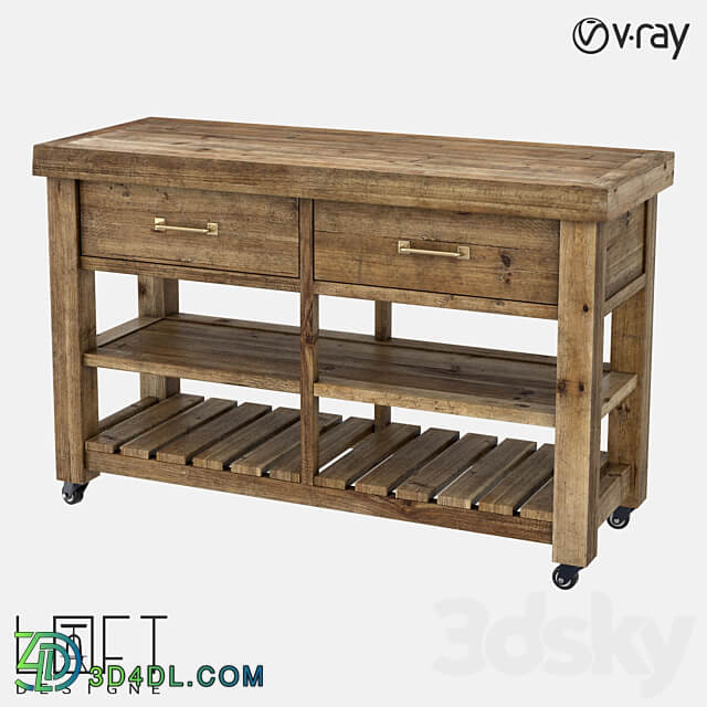 Console table LoftDesigne 60430 model 3D Models 3DSKY