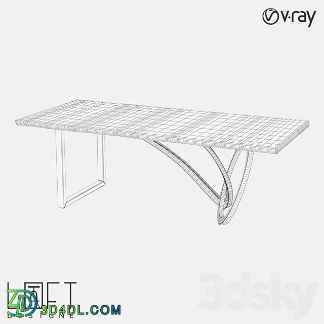 LoftDesigne 60432 model table 3D Models 3DSKY