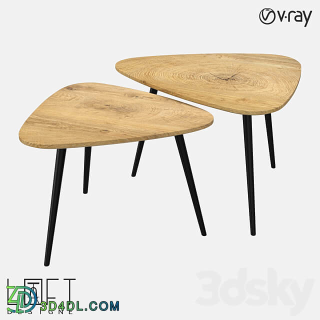 Coffee table set LoftDesigne 61025 model 3D Models 3DSKY