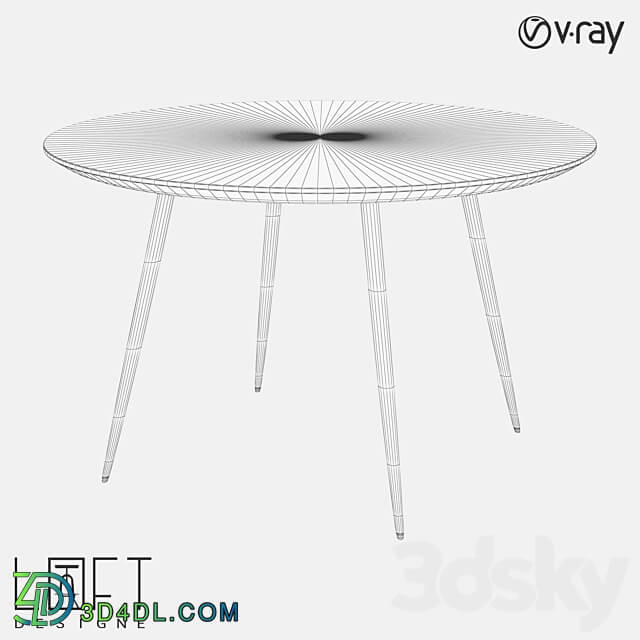 LoftDesigne 61026 model table 3D Models 3DSKY