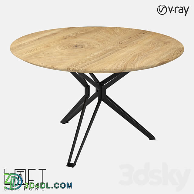 LoftDesigne 61028 model table 3D Models 3DSKY