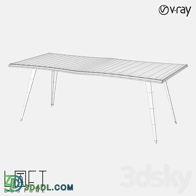 LoftDesigne 61030 model table 3D Models 3DSKY