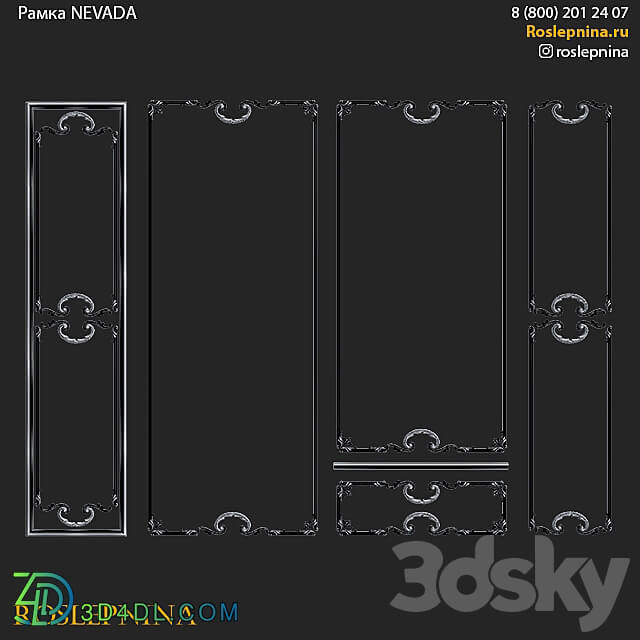A set of NEVADA frames from RosLepnina 3D Models 3DSKY