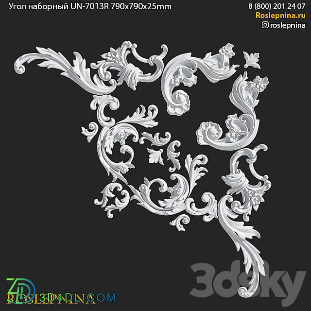 Corner type set UN 7013R from RosLepnina 3D Models 3DSKY