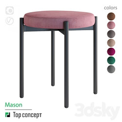 Soft stool Mason 3D Models 3DSKY 