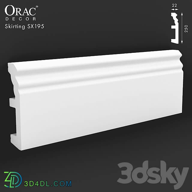 OM Skirting Orac Decor SX195 3D Models 3DSKY