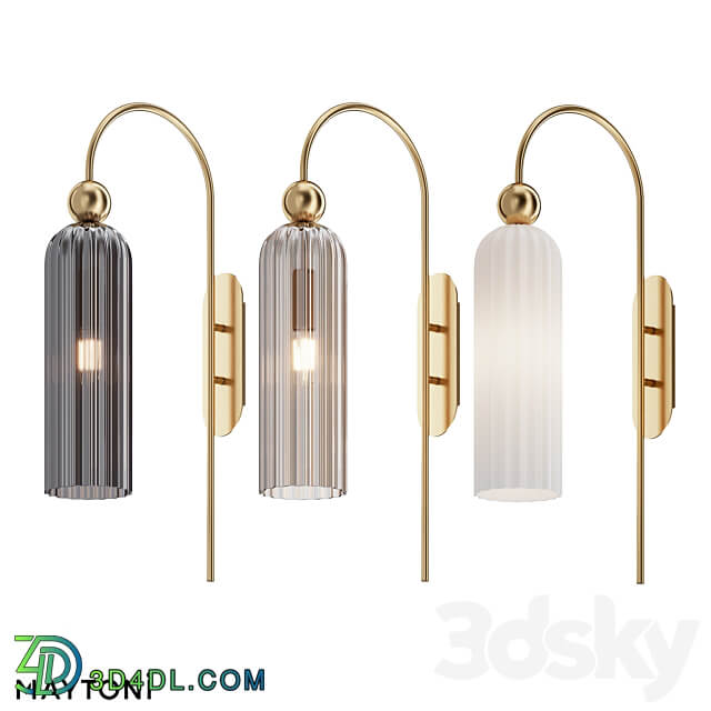 Wall lamp sconce MOD302WL 01CG MOD302WL 01GR MOD302WL 01W OM 3D Models 3DSKY