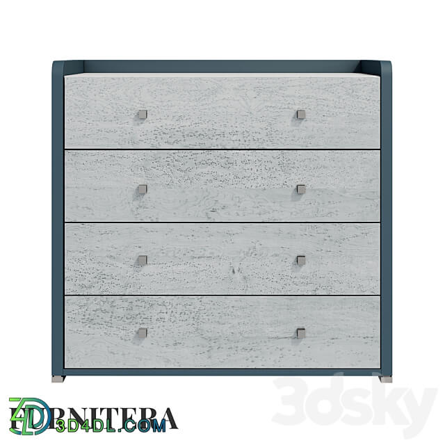 Ivet chest of drawers in bird s eye maple veneer Sideboard Chest of drawer 3D Models 3DSKY